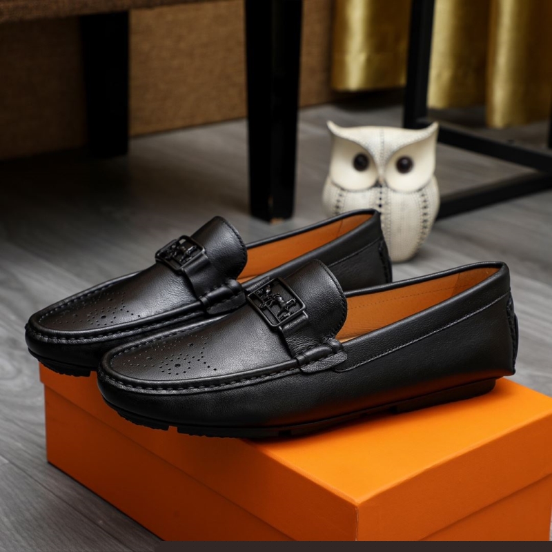 H**mes leather shoes